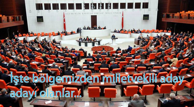 İşte bölgemizden milletvekili aday adayı olanlar...